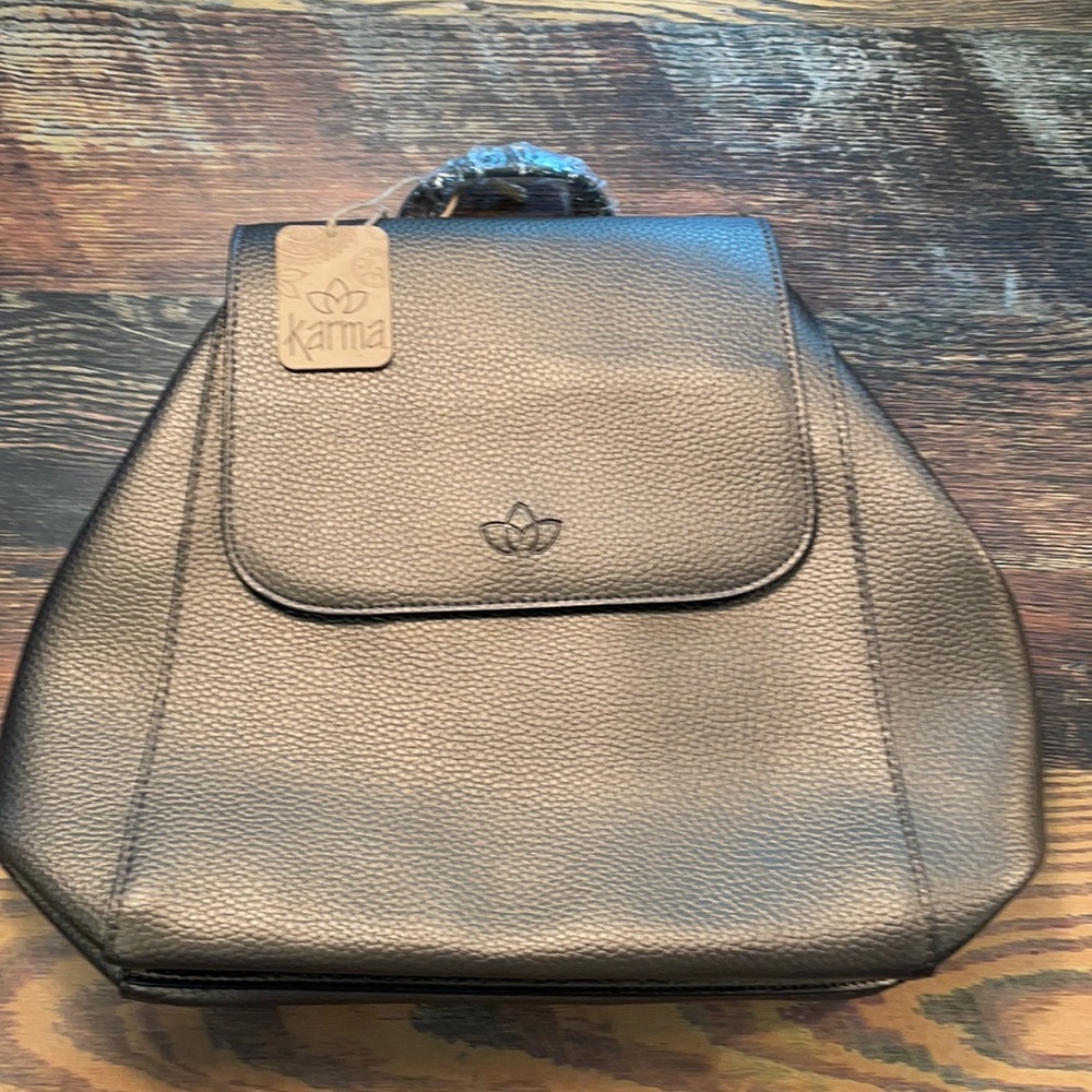 Bronze Karma backpack purse
